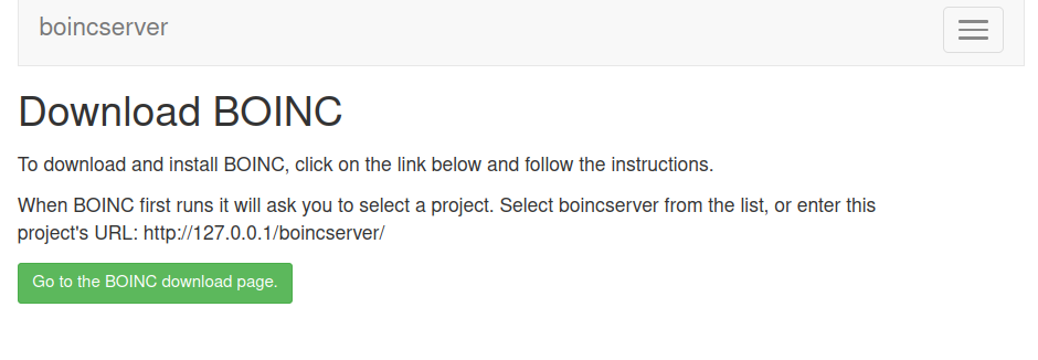 Downloading BOINC client instructions