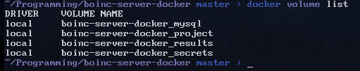 Docker volumes